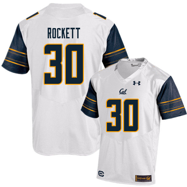 Men #30 Matt Rockett Cal Bears UA College Football Jerseys Sale-White - Click Image to Close